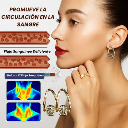 Par Pendientes de germanio con terapia magnética UPSELL