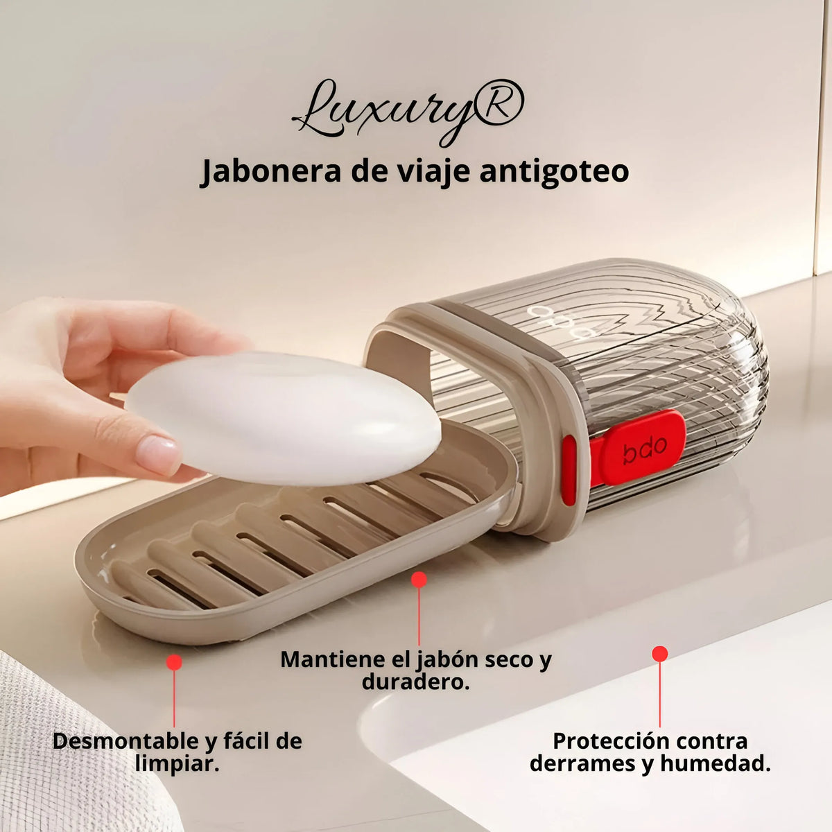 Jabonera de Viaje Antigoteo Ups