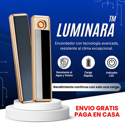 Luminara™ | Resistente al viento y salpicaduras Negro