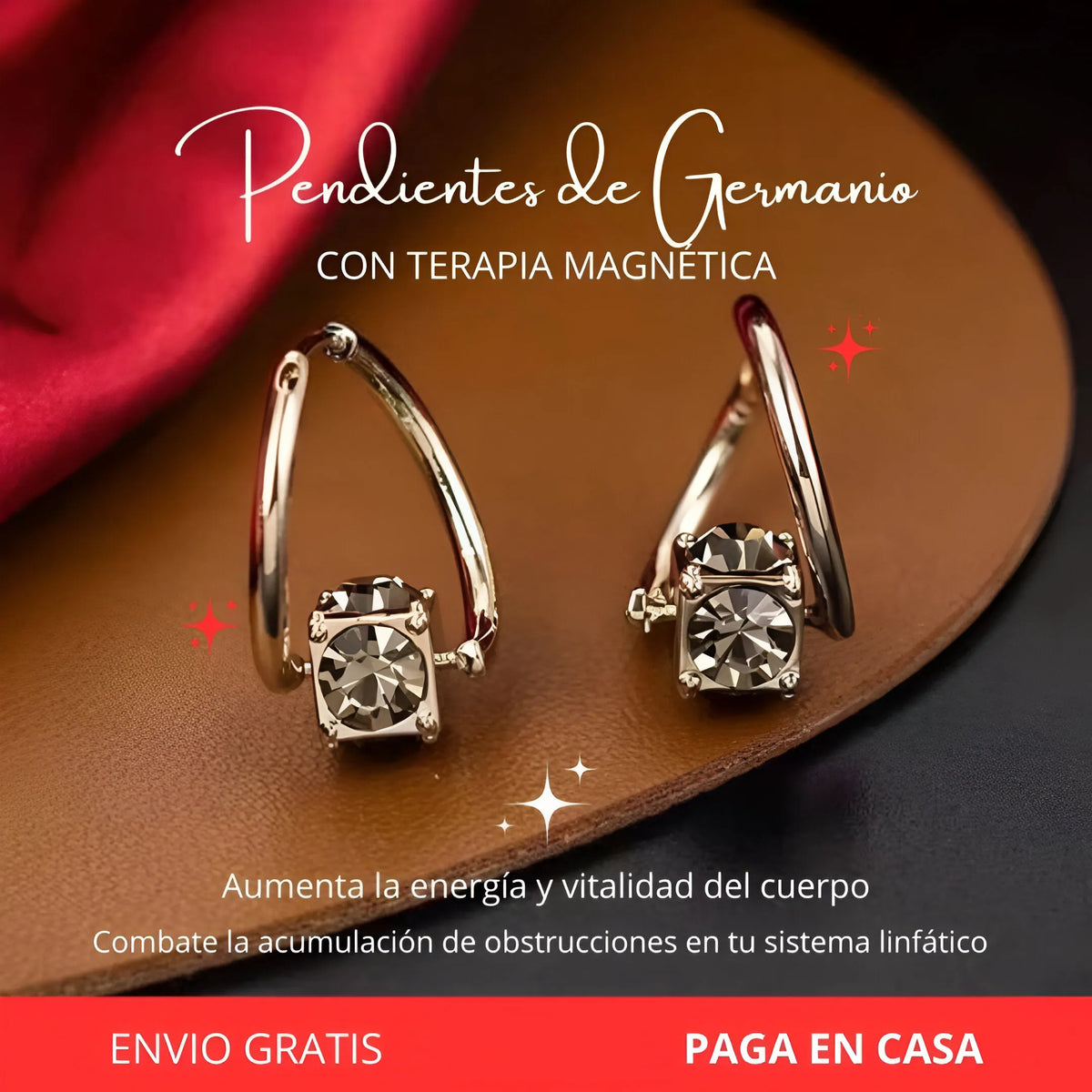 Par Pendientes de germanio con terapia magnética (descuento por tiempo limitado 🔥 🔥)-